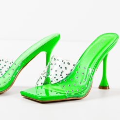 Saboti cu toc Zara Verzi 4