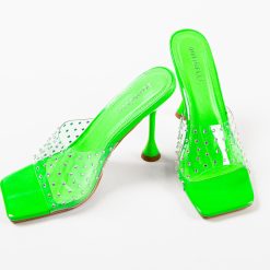 Saboti cu toc Zara Verzi 5