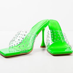 Saboti cu toc Zara Verzi 6