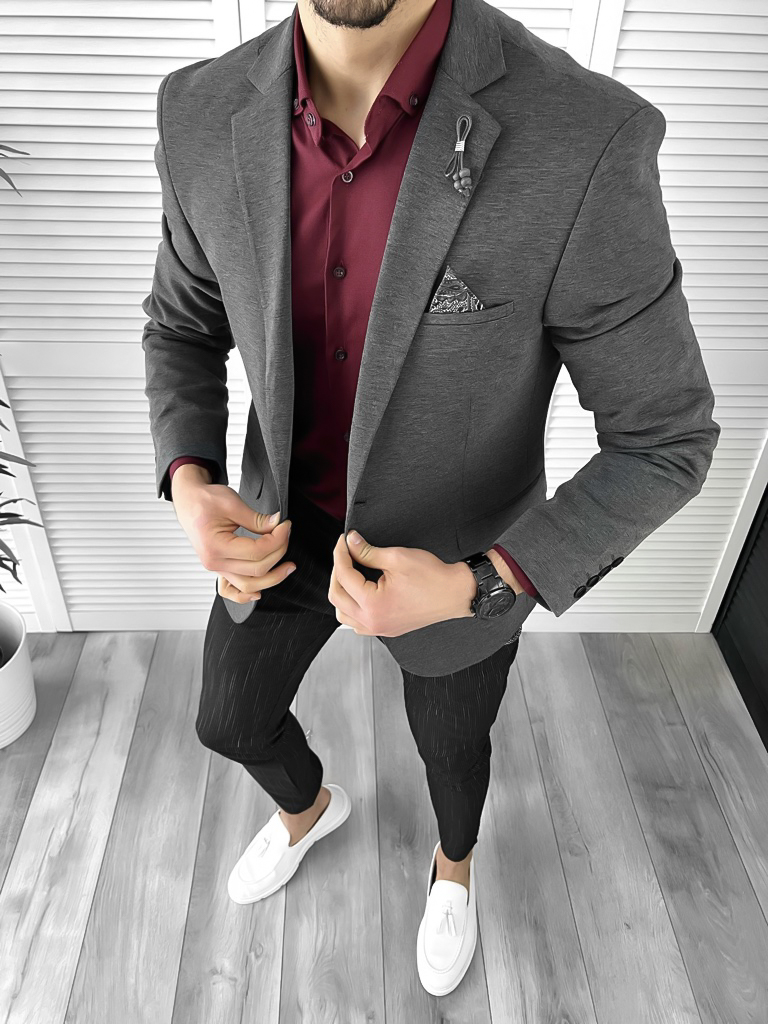 Sacou barbati slim fit 10349  45-2.2-Sacouri barbati