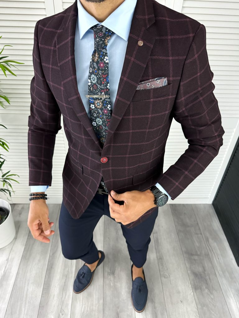 Sacou barbati slim fit 12845  28-4-Sacouri barbati
