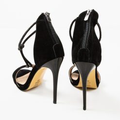 Sandale cu toc Aneama Negre 2 4