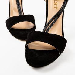 Sandale cu toc Aneama Negre 2 5