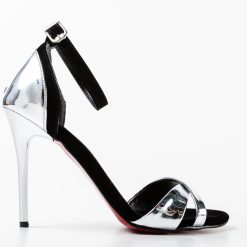 Sandale cu toc Ardelea Argintii 3