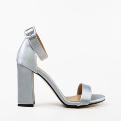 Sandale cu toc Banty Gri 4