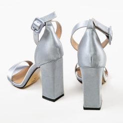 Sandale cu toc Banty Gri 7