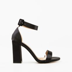 Sandale cu toc Banty Negre 3
