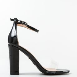 Sandale cu toc Burks Negre 3