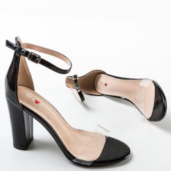 Sandale cu toc Burks Negre 6
