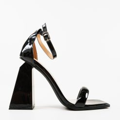 Sandale cu toc Bytoe Negre 3