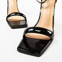 Sandale cu toc Bytoe Negre 4