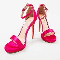Sandale cu toc Cassandre Fuchsia 4