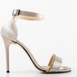 Sandale cu toc Cassius Gri 4