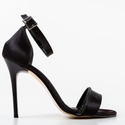 Sandale cu toc Cassius Negre 2 4