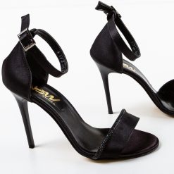 Sandale cu toc Cassius Negre 2 7