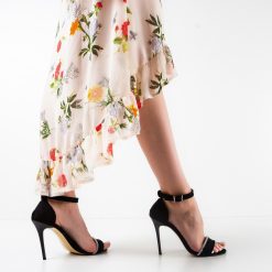 Sandale cu toc Cassius Negre 3 2