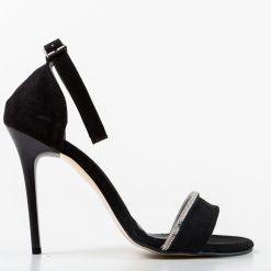 Sandale cu toc Cassius Negre 3 4