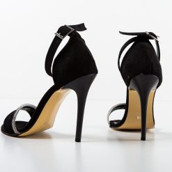 Sandale cu toc Cassius Negre 3 6
