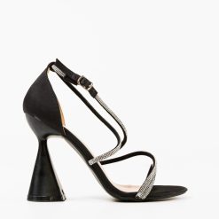 Sandale cu toc Chilton Negre 3