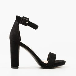 Sandale cu toc Costil Negre 4