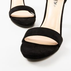Sandale cu toc Costil Negre 5