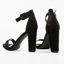 Sandale cu toc Costil Negre 7