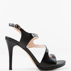 Sandale cu toc Dules Negre 4