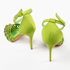 Sandale cu toc Dybany Verzi 5