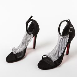 Sandale cu toc Esbar Negre 4