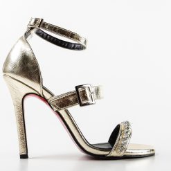 Sandale cu toc Fadana Aurii 6