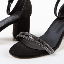 Sandale cu toc Gudy Negre 5