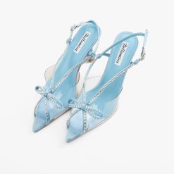 Sandale cu toc Hayde Albastre 2