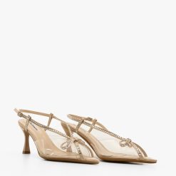 Sandale cu toc Hayde Bej 6
