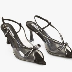 Sandale cu toc Hayde Negre 5