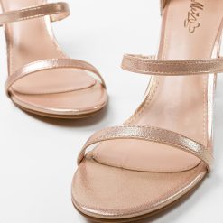 Sandale cu toc Hazel Aurii 5