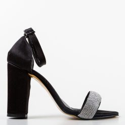 Sandale cu toc Hester Negre 3