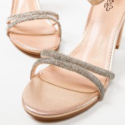 Sandale cu toc Kiki Roze 5