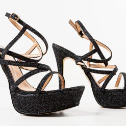 Sandale cu toc Kongo Negre 7