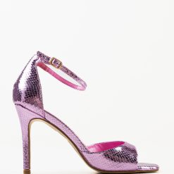 Sandale cu toc Lekaz Mov 5