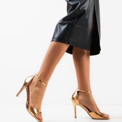 Sandale cu toc Lekaz Roze 2