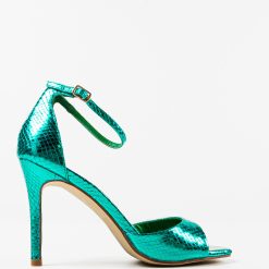 Sandale cu toc Lekaz Verzi 3