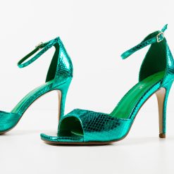Sandale cu toc Lekaz Verzi 5