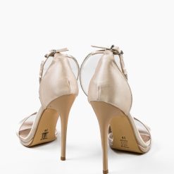 Sandale cu toc Lopakam Bej 2 6