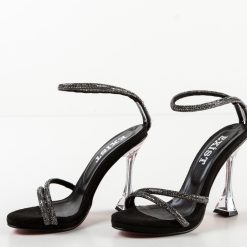 Sandale cu toc Lucynda Negre 5