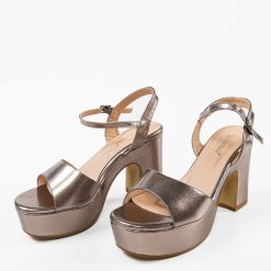 Sandale cu toc Mamyat Gri 4