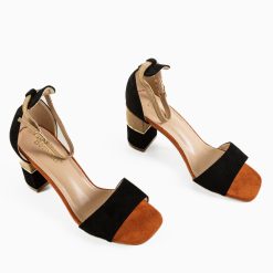 Sandale cu toc Matija Negre 3