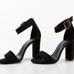 Sandale cu toc Miema Negre 4