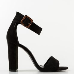 Sandale cu toc Miema Negre 5