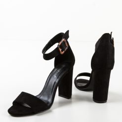 Sandale cu toc Miema Negre 6