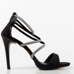 Sandale cu toc Mitrei Negre 3 3